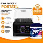 Lava Louça Portátil Premium + Ypê Detergente em Pó para Máquina 450g